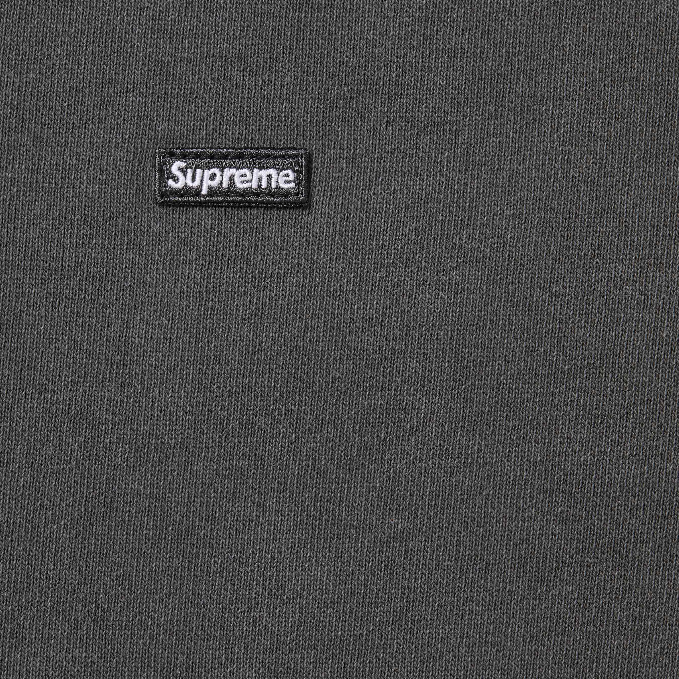 Supreme Overdyed Small Box Zip Up Hooded Sweatshirt (SS24) - Black - $158