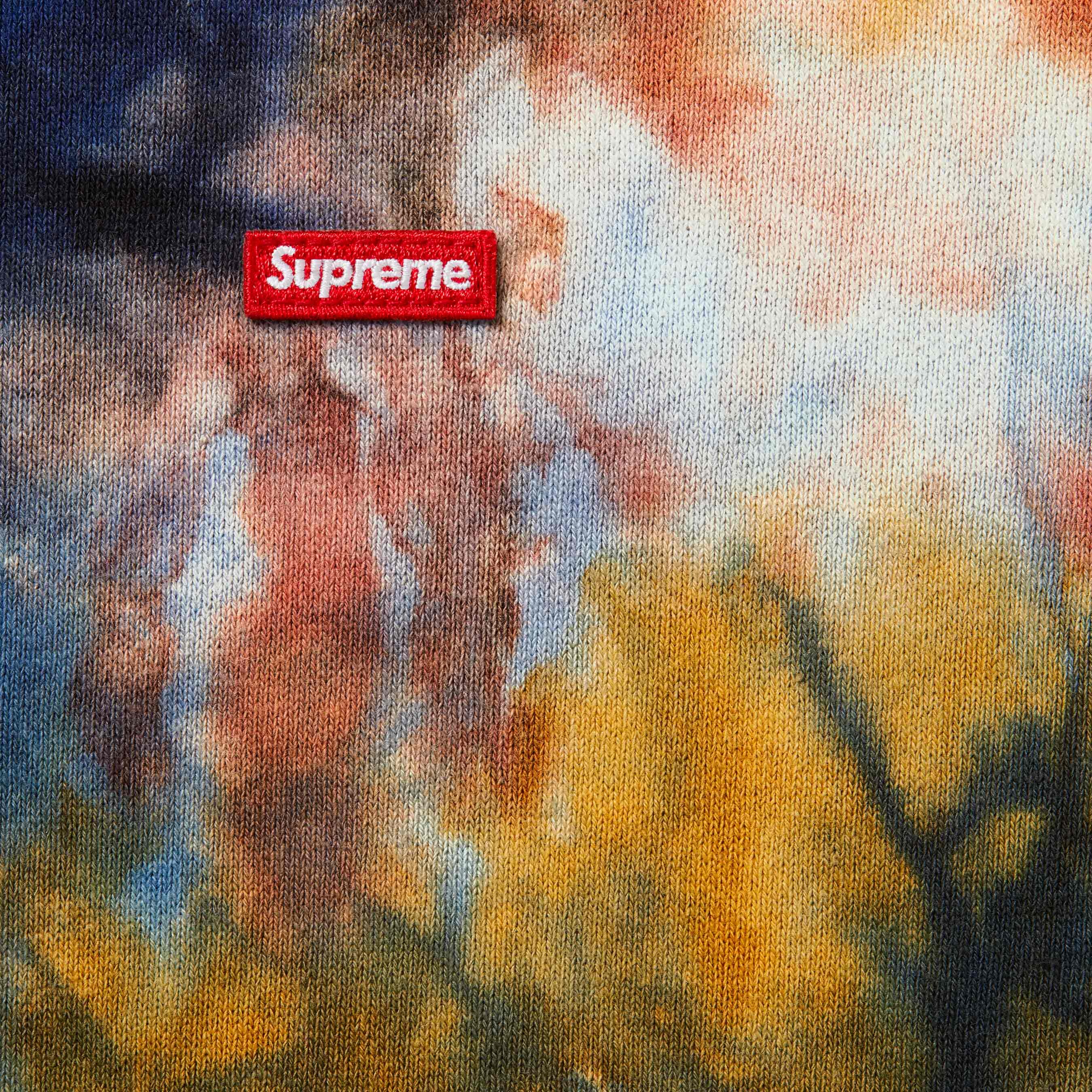 Supreme Overdyed Small Box Zip Up Hooded Sweatshirt (SS24) - Multicolor - $158