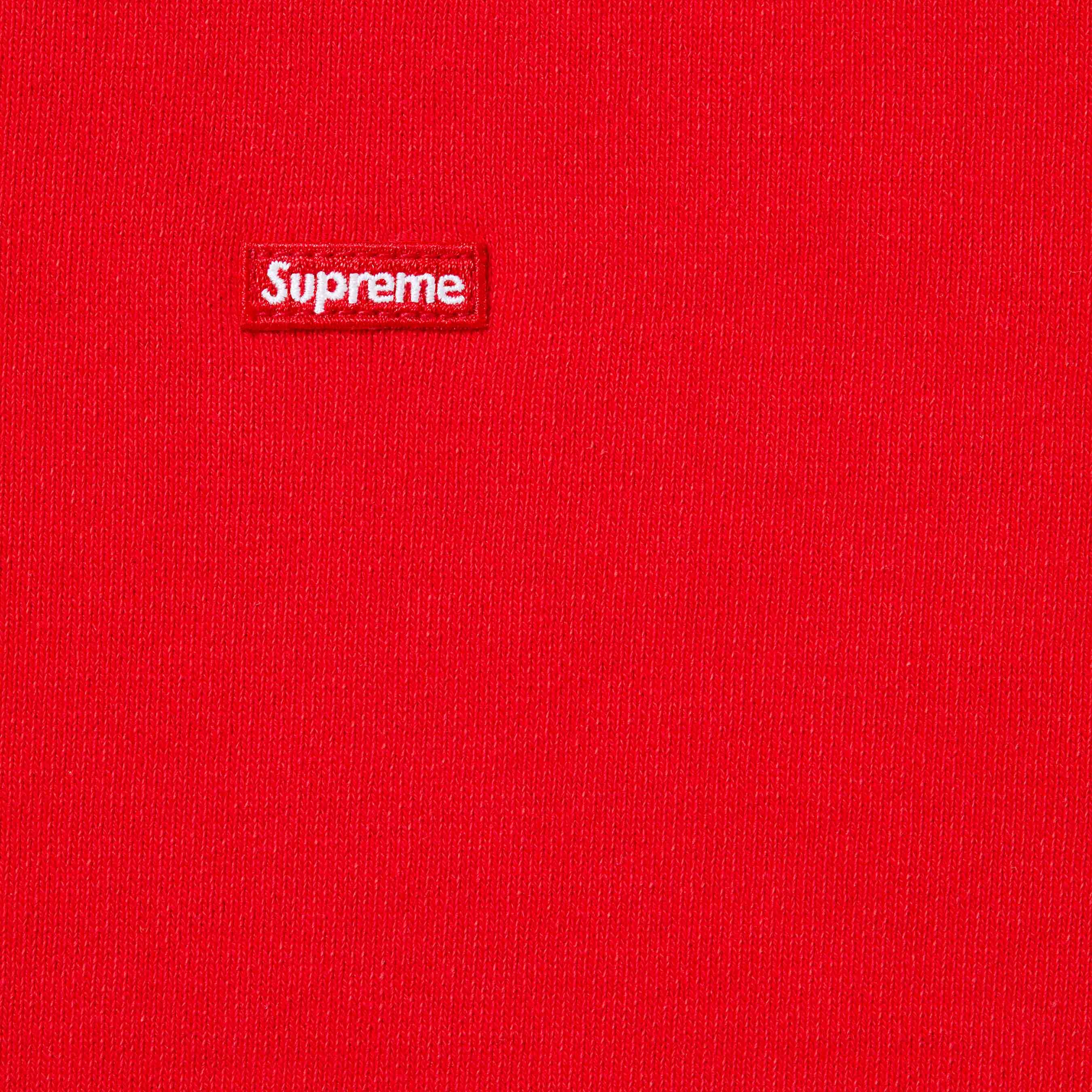 Supreme Overdyed Small Box Zip Up Hooded Sweatshirt (SS24) - Red - $158