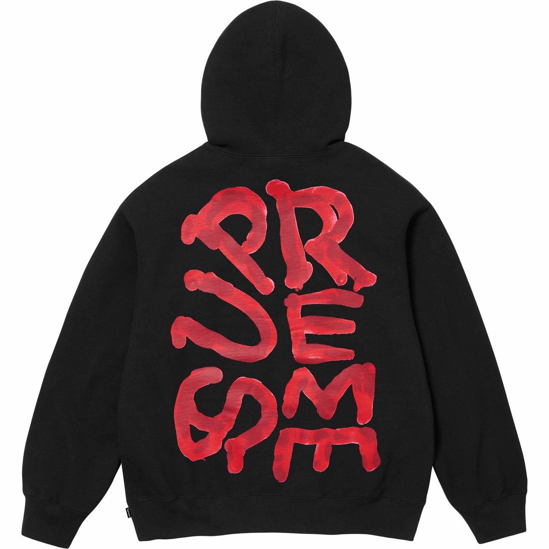 Supreme Paint Hooded Sweatshirt (SS24) - Black - $168