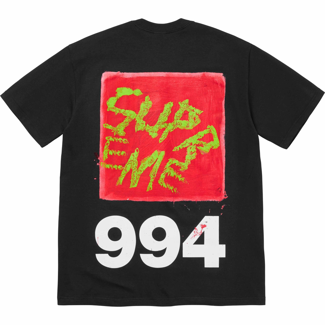 Supreme Paint Tee (SS24) - Black - $44