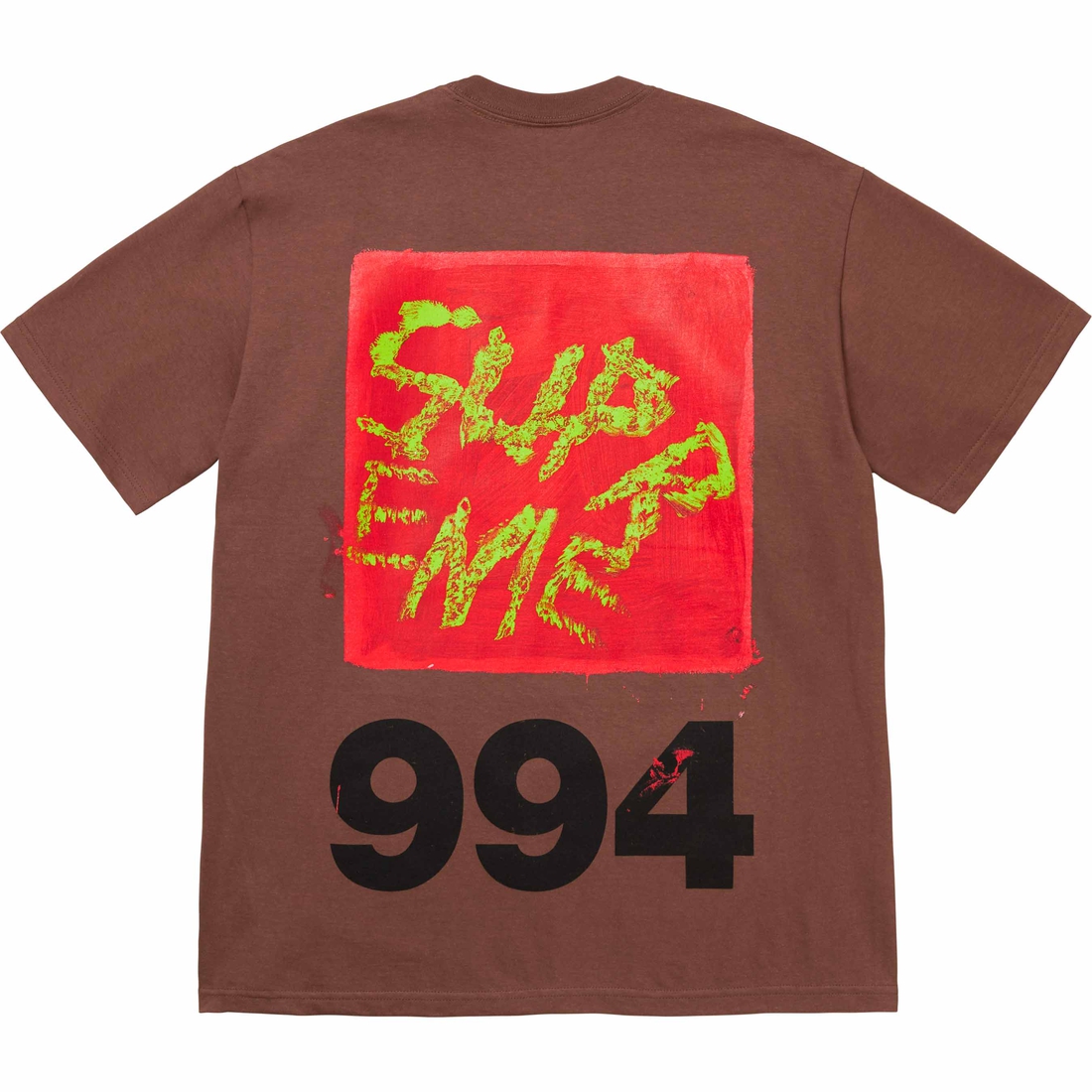 Supreme Paint Tee (SS24) - Brown - $44