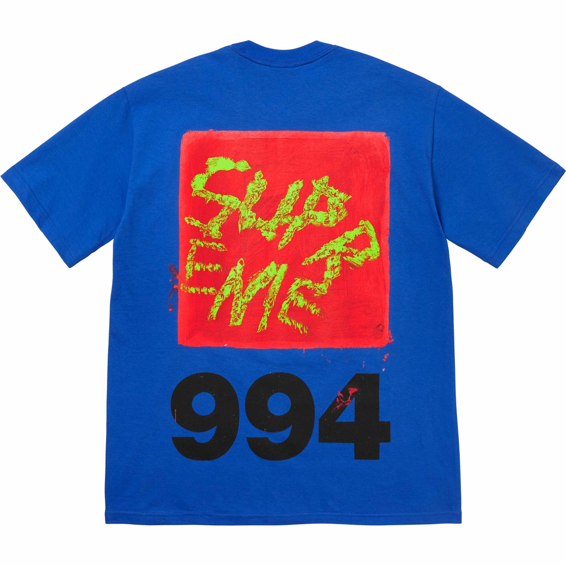 Supreme Paint Tee (SS24) - Royal - $44