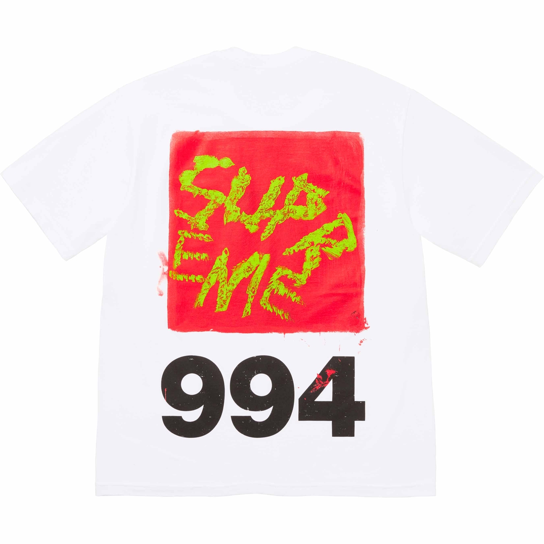 Supreme Paint Tee (SS24) - White - $44