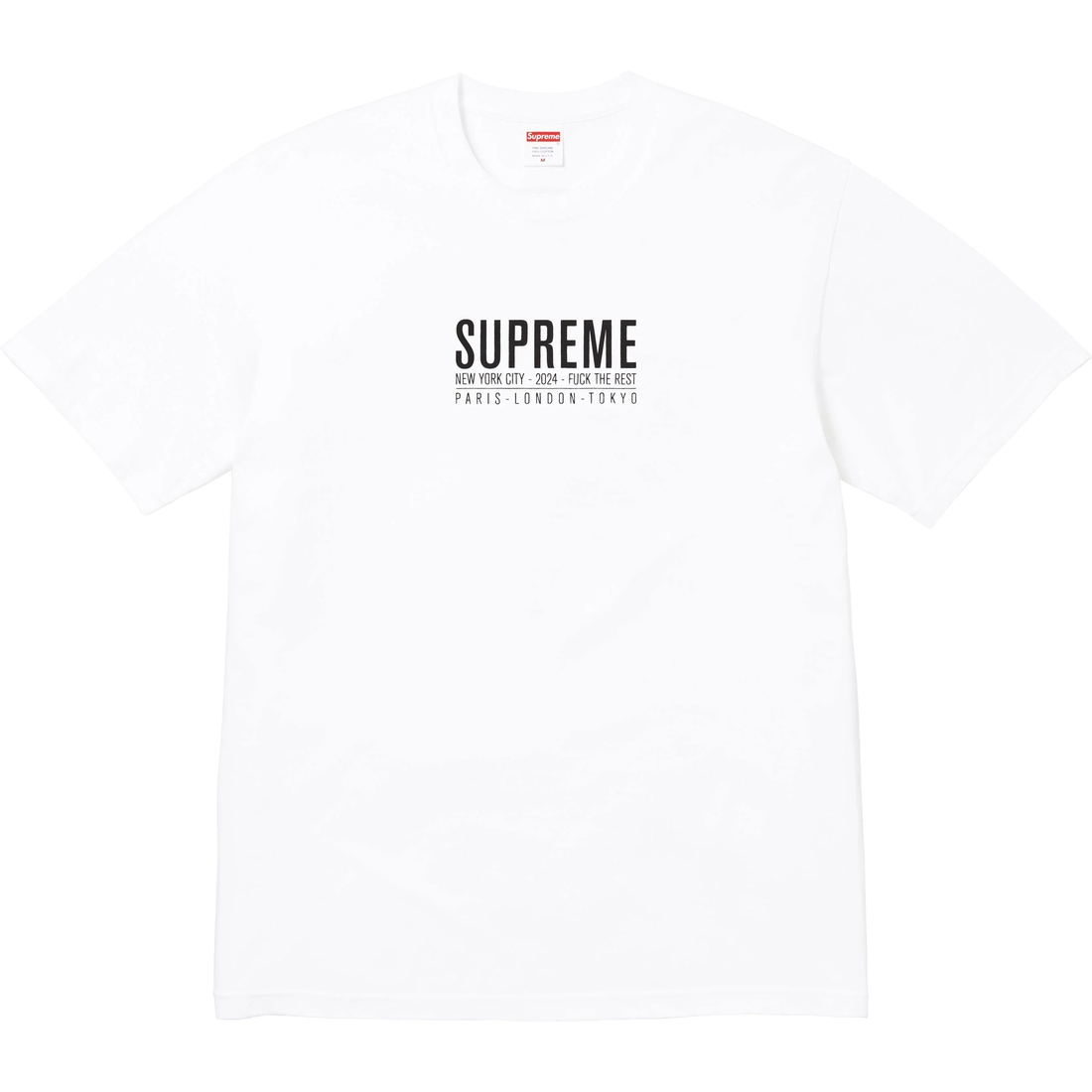 Supreme Paris Tee (SS24) - White - $40