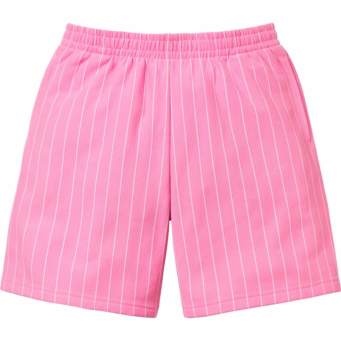 Supreme Pinstripe Sweatshort (SS24) - Pink - $118
