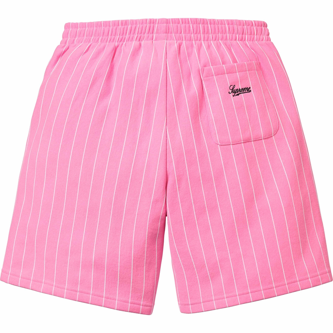 Supreme Pinstripe Sweatshort (SS24) - Pink - $118