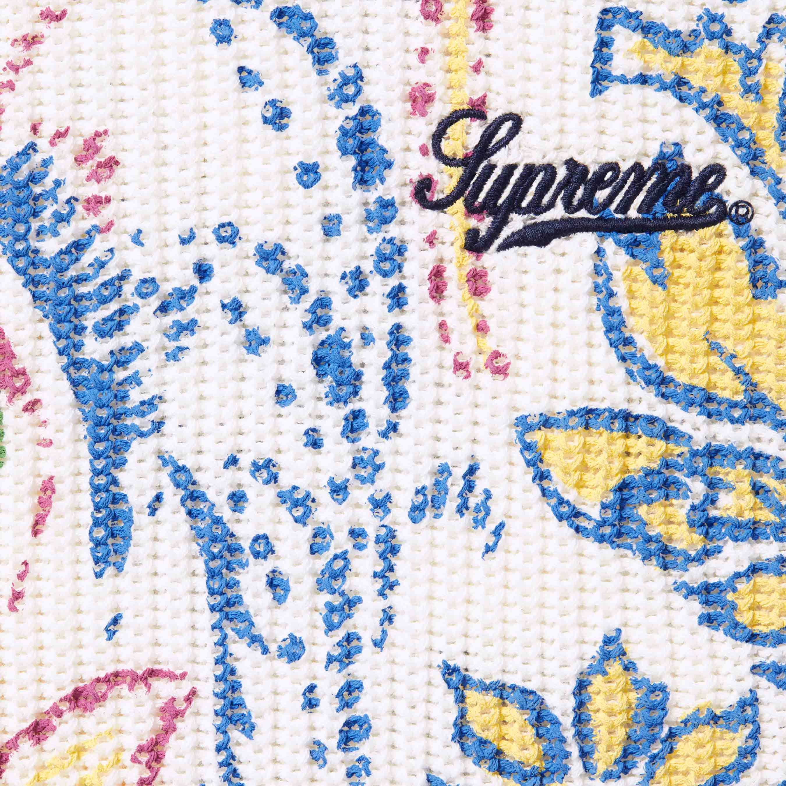 Supreme Printed Paisley Sweater (SS24) - White - $138