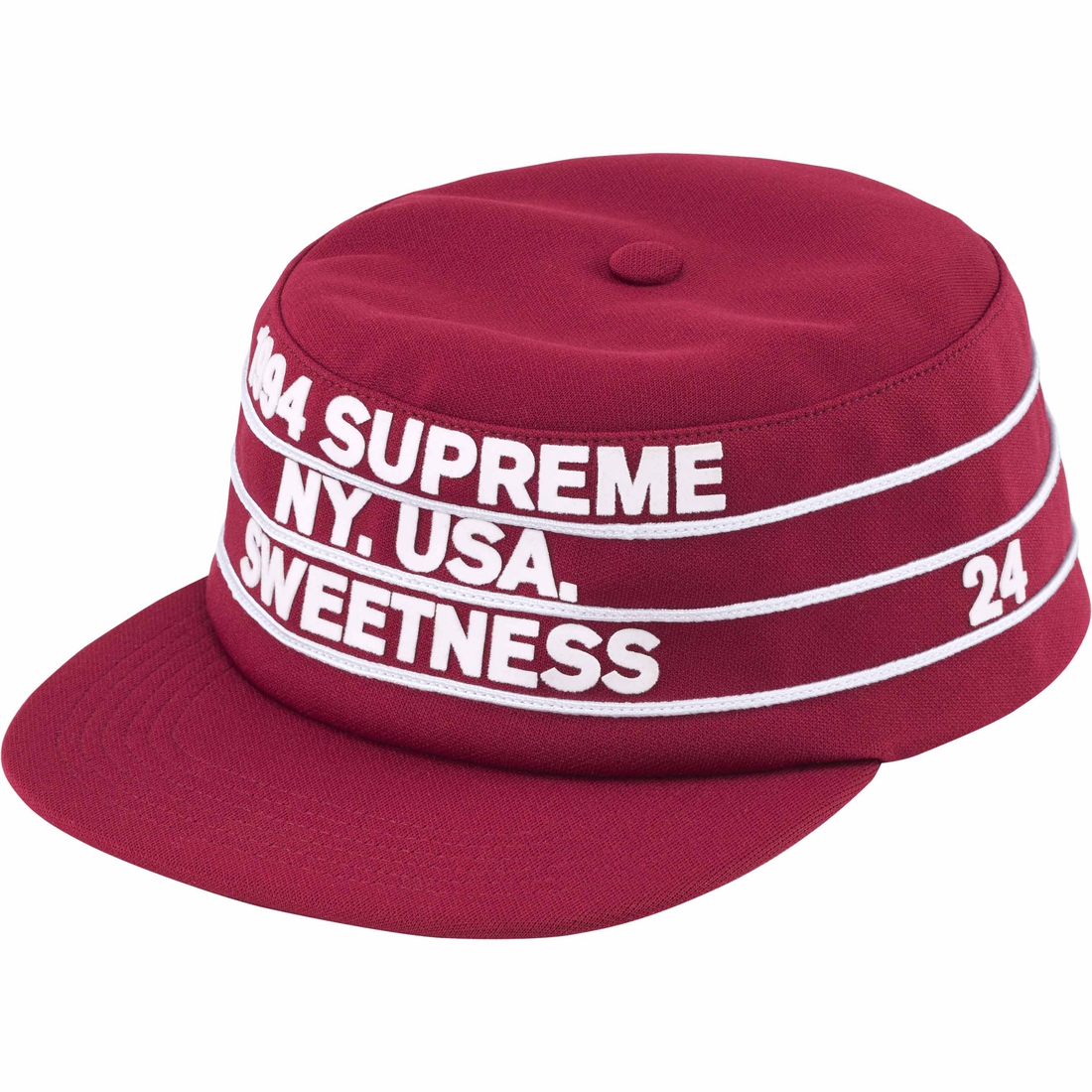 Supreme Pro Bowl Pillbox Hat (SS24) - Cardinal - $54