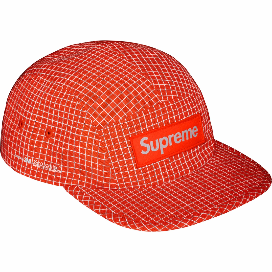 Supreme Reflective Ripstop Camp Cap (SS24) - Orange - $48