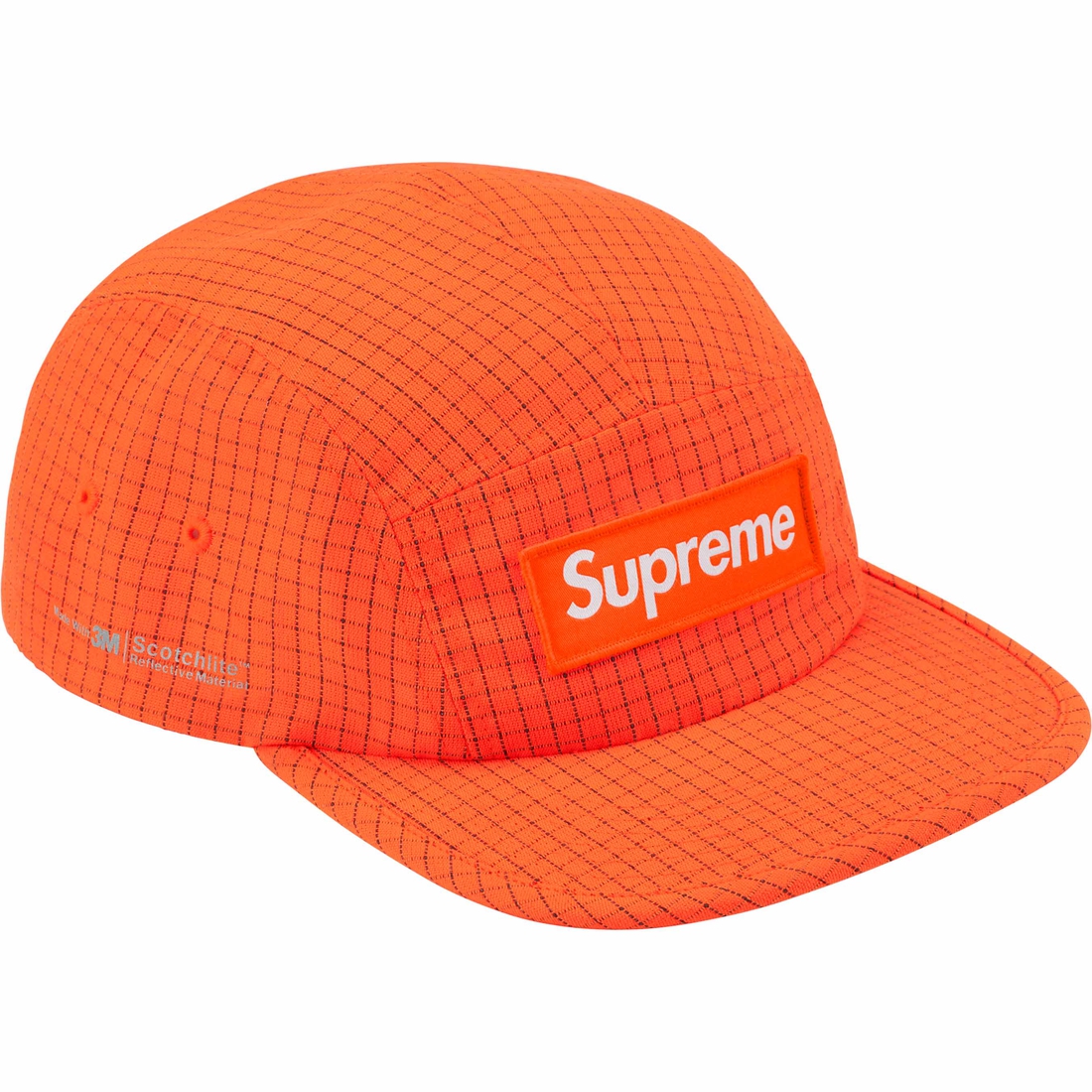 Supreme Reflective Ripstop Camp Cap (SS24) - Orange - $48