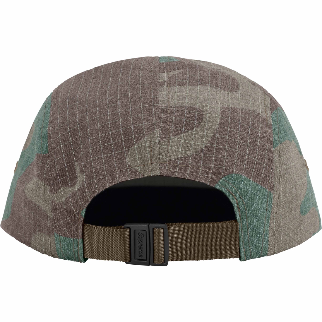 Supreme Reflective Ripstop Camp Cap (SS24) - Woodland Camo - $48