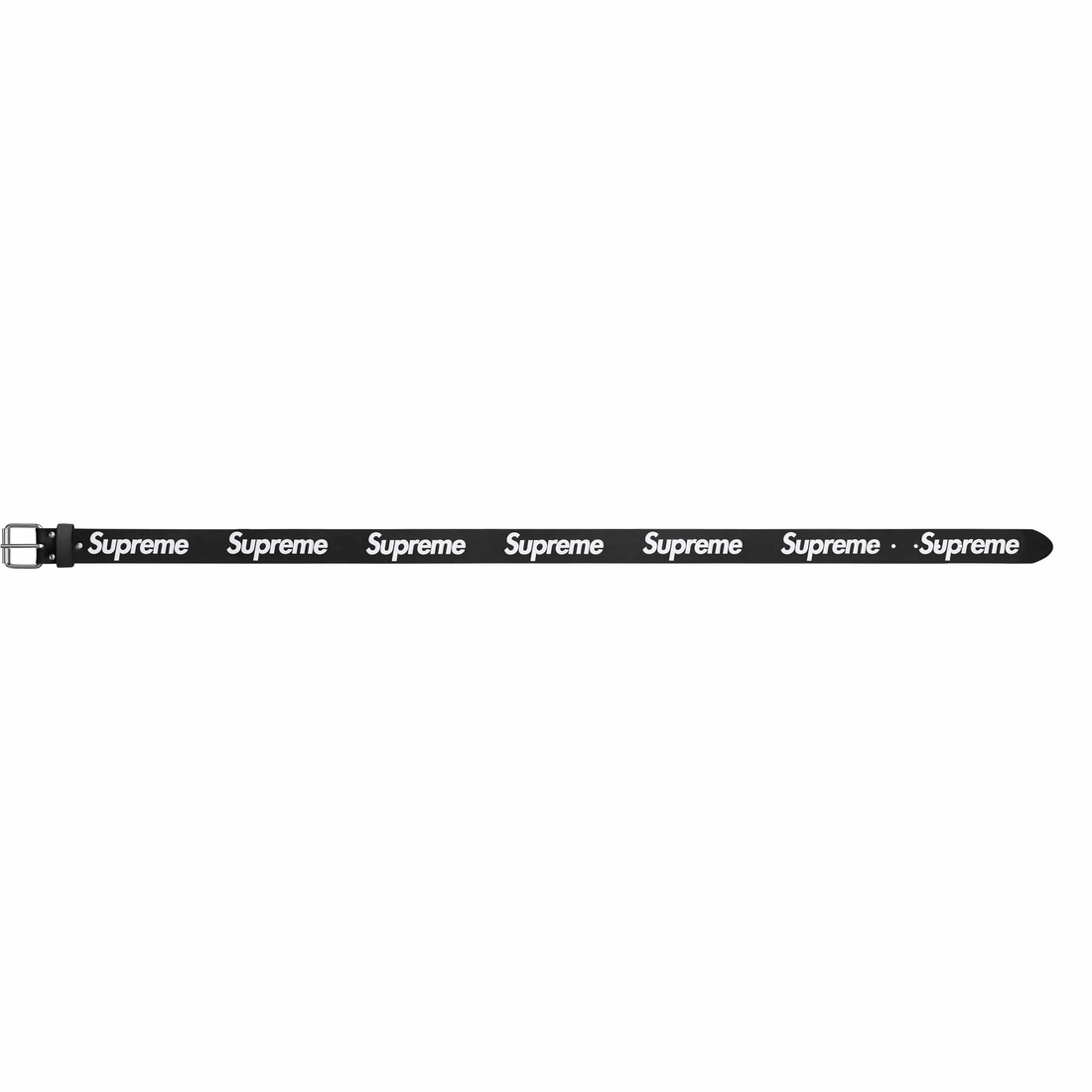 Supreme Repeat Leather Belt (SS24) - Black - $148