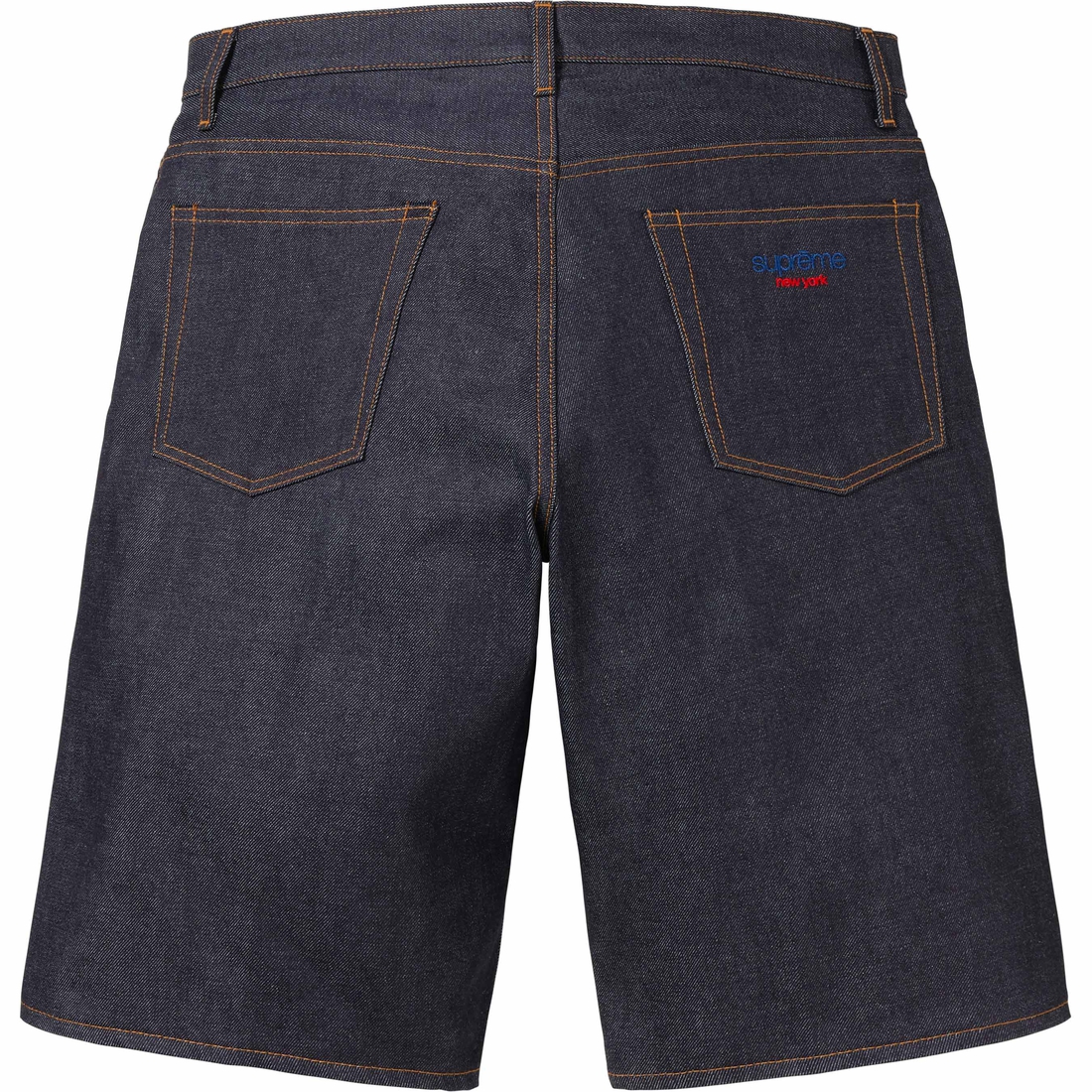 Supreme Rigid Baggy Selvedge Denim Short (SS24) - Rigid Indigo - $168