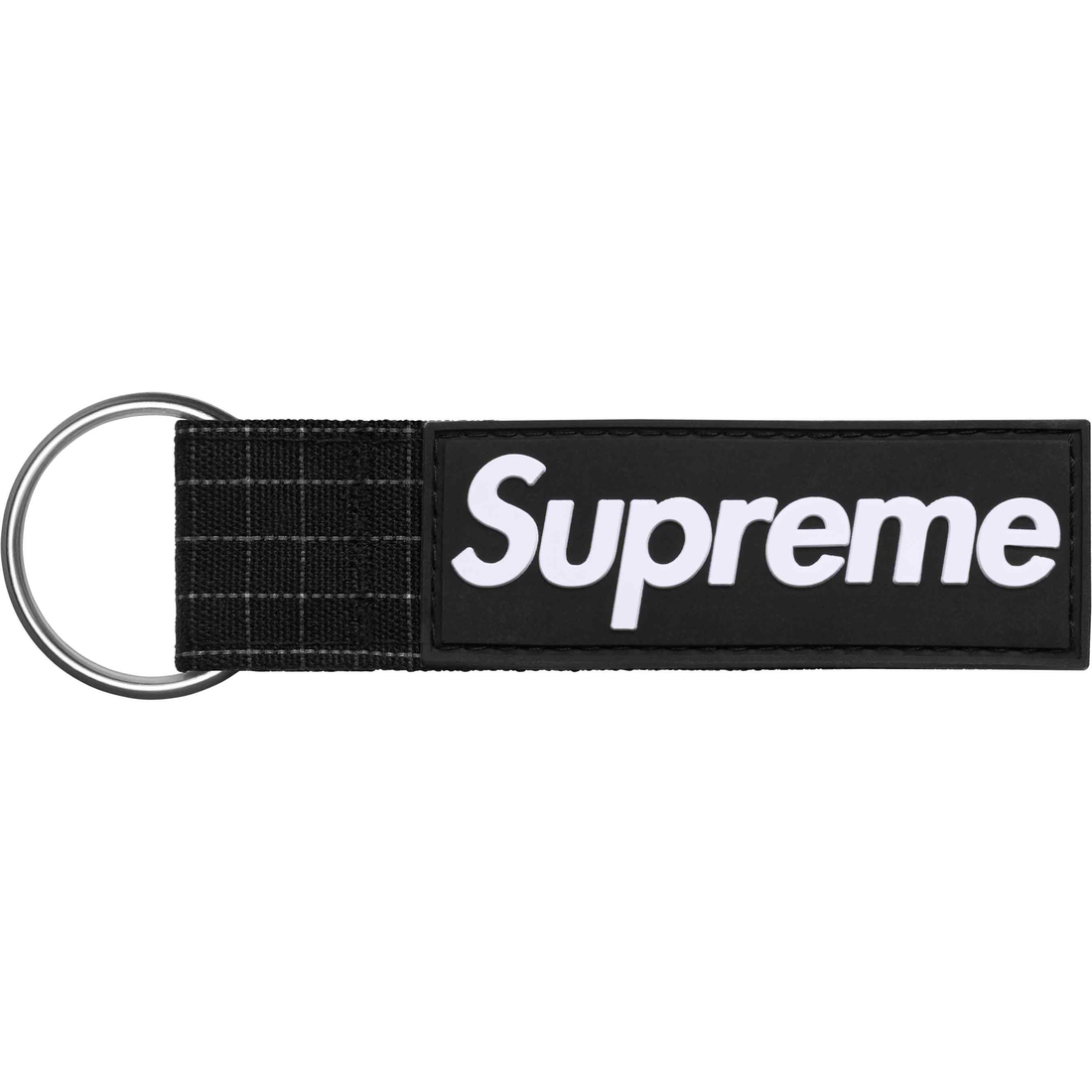 Supreme Ripstop Keychain (SS24) - Black - $18