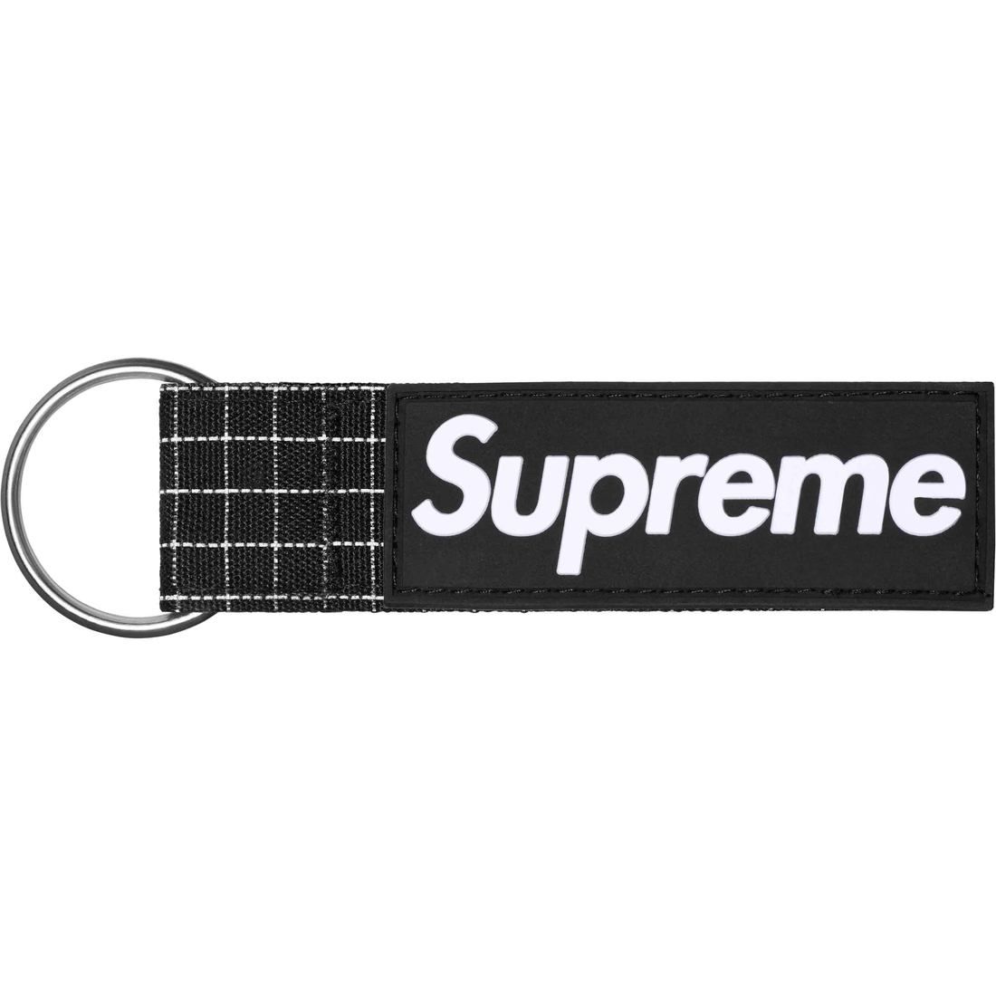 Supreme Ripstop Keychain (SS24) - Black - $18
