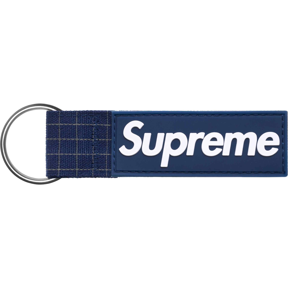 Supreme Ripstop Keychain (SS24) - Navy - $18