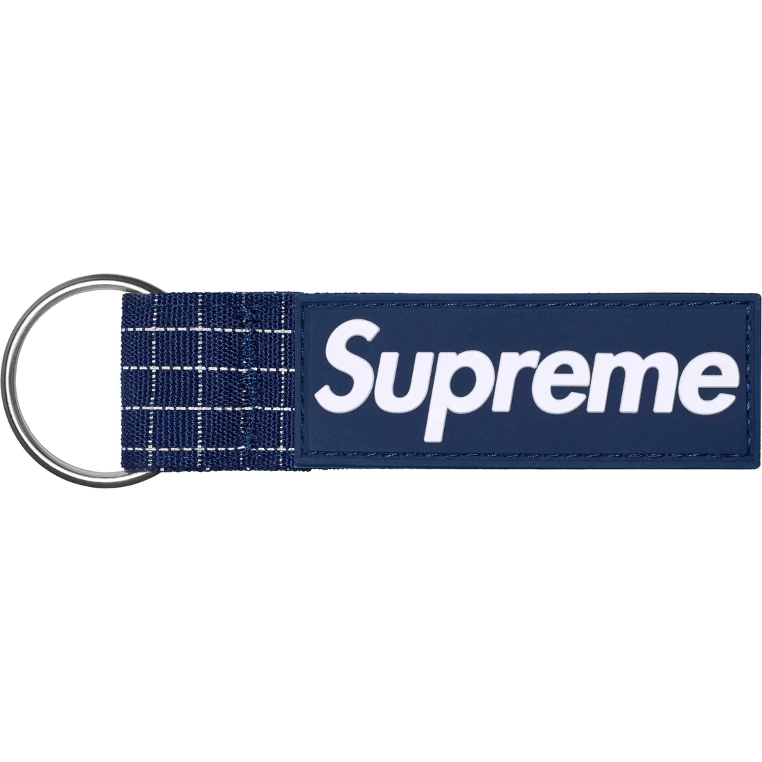 Supreme Ripstop Keychain (SS24) - Navy - $18