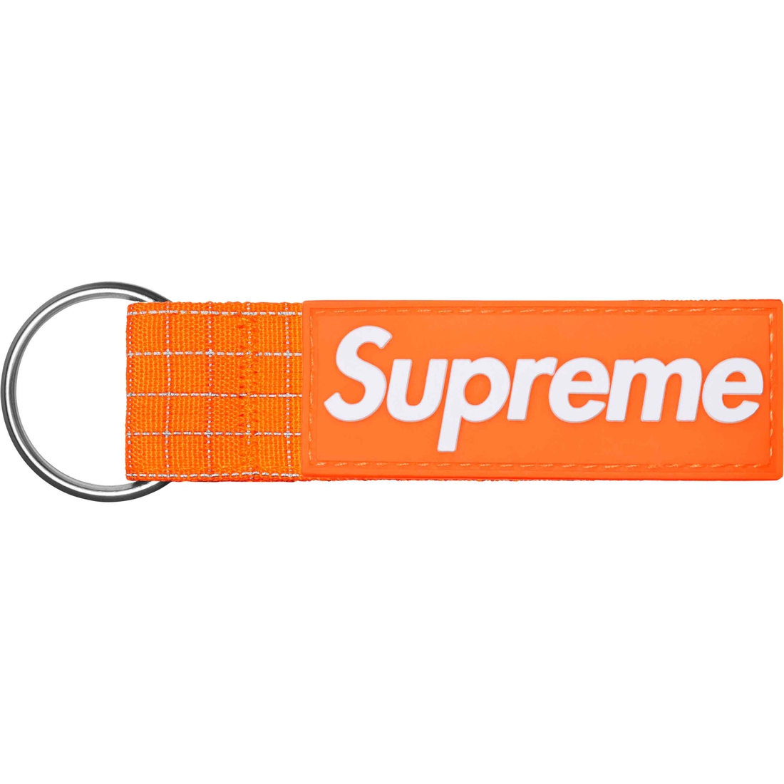 Supreme Ripstop Keychain (SS24) - Orange - $18