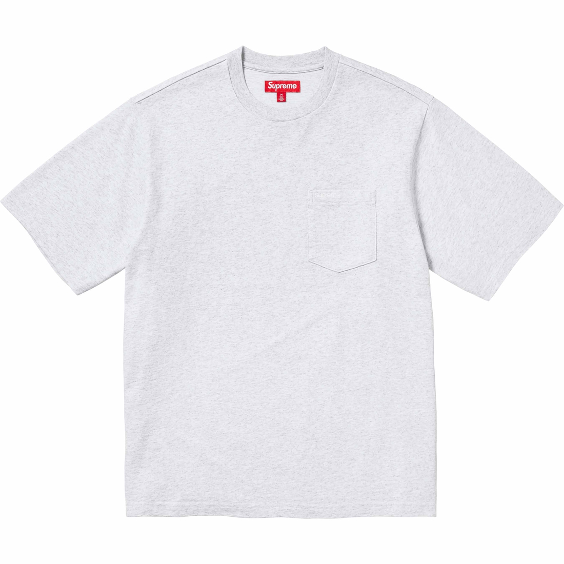 Supreme S S Pocket Tee (SS24) - Ash Grey - $60