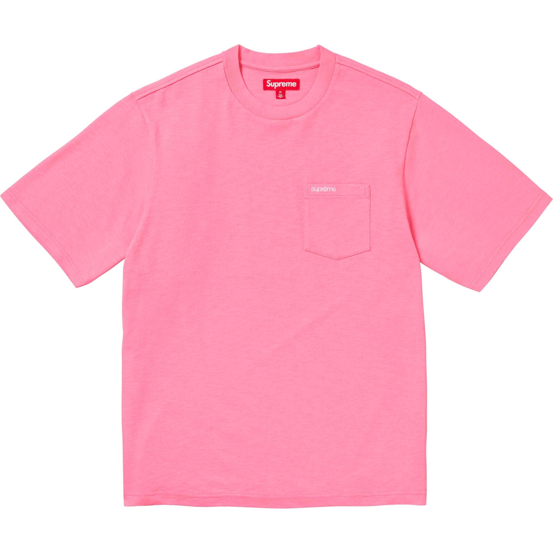 Supreme S S Pocket Tee (SS24) - Pink - $60