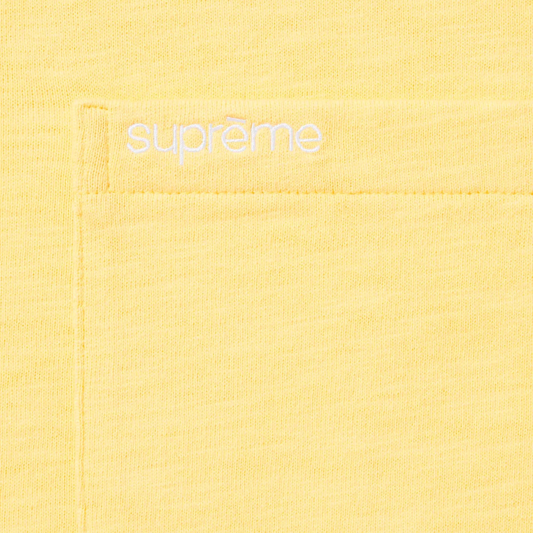 Supreme S S Pocket Tee (SS24) - Yellow - $60