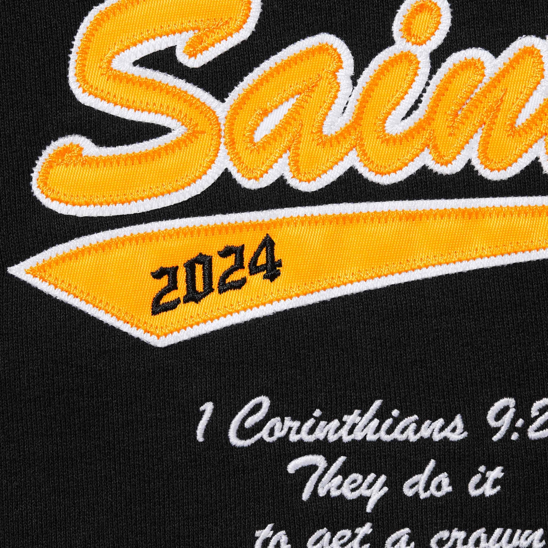 Supreme Salvation Zip Up Hooded Sweatshirt (SS24) - Black - $178