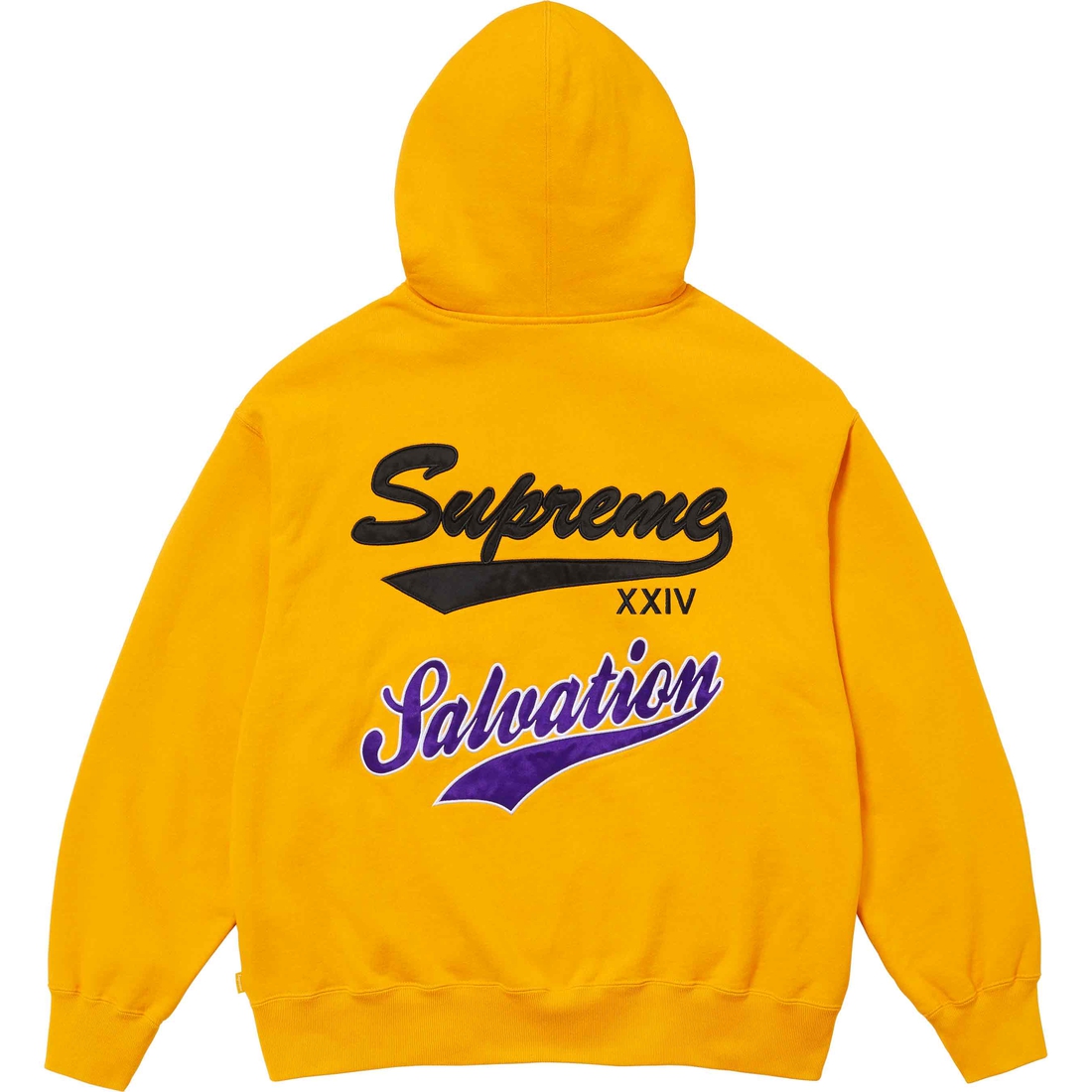 Supreme Salvation Zip Up Hooded Sweatshirt (SS24) - Gold - $178