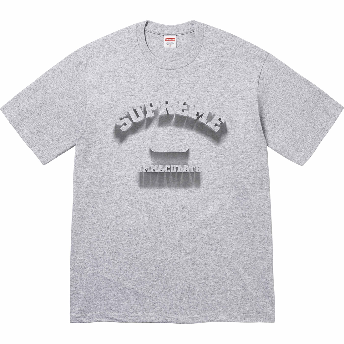 Supreme Shadow Tee (SS24) - Heather Grey - $40