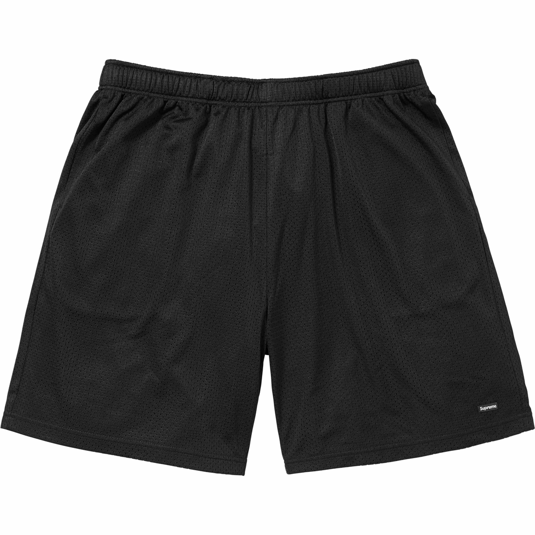Supreme Small Box Baggy Mesh Short (SS24) - Black - $88