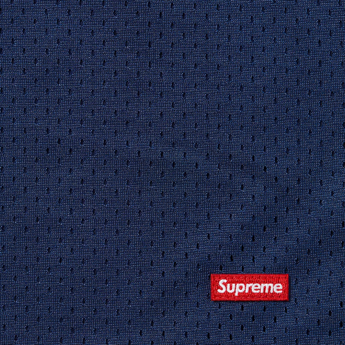 Supreme Small Box Baggy Mesh Short (SS24) - Navy - $88
