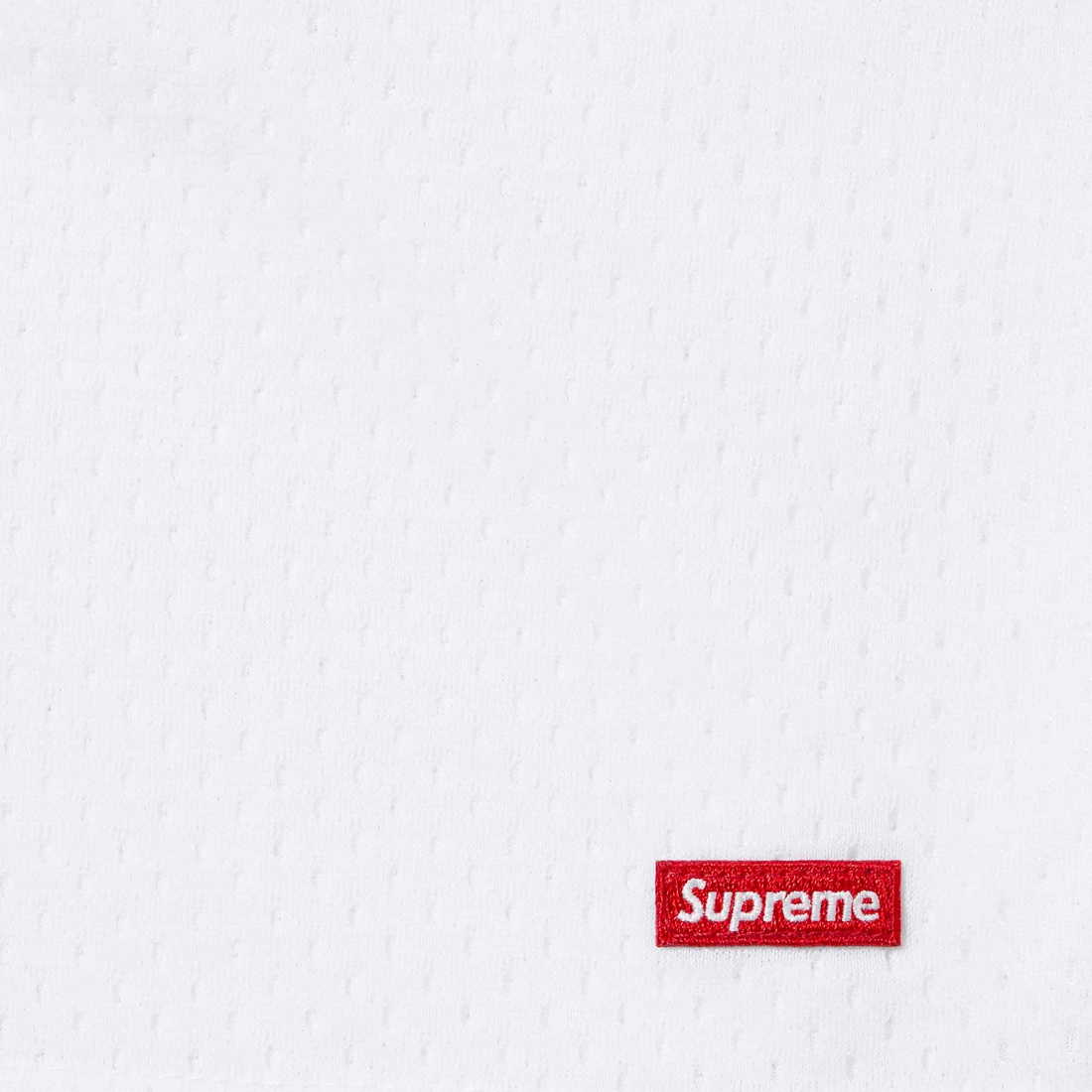 Supreme Small Box Baggy Mesh Short (SS24) - White - $88