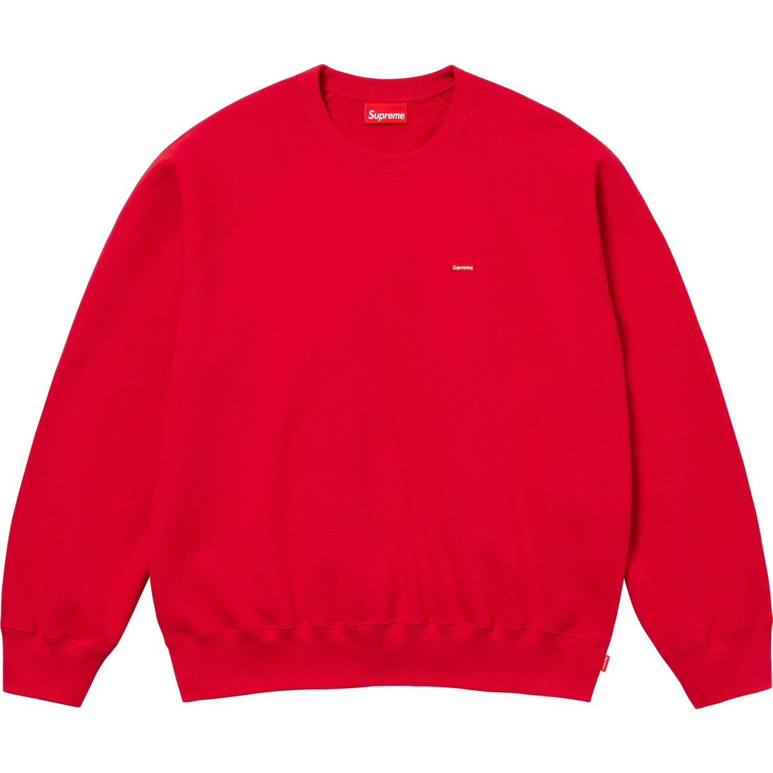 Supreme Small Box Raglan Crewneck (SS24) - Red - $138