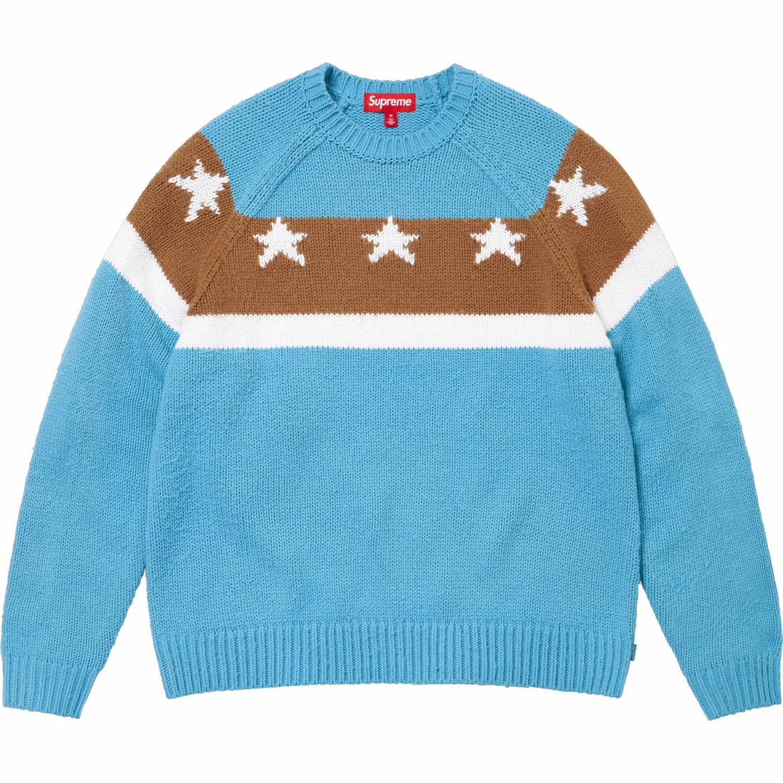 Supreme Stars Sweater (SS24) - Dusty Blue - $158