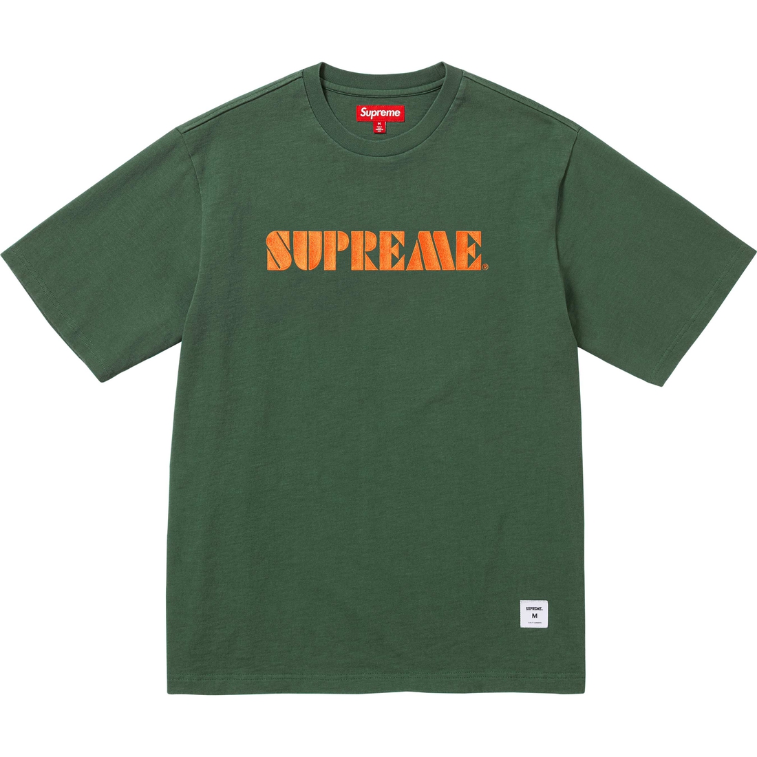 Supreme Stencil Embroidered S S Top (SS24) - Green - $78
