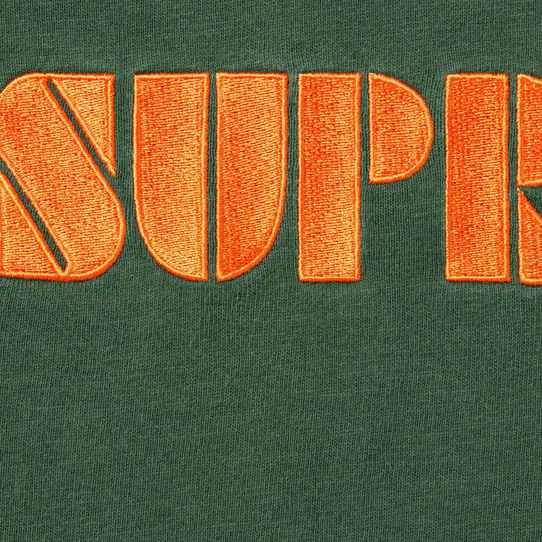 Supreme Stencil Embroidered S S Top (SS24) - Green - $78