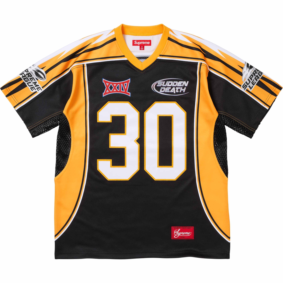 Supreme Sudden Death Football Jersey (SS24) - Black - $148