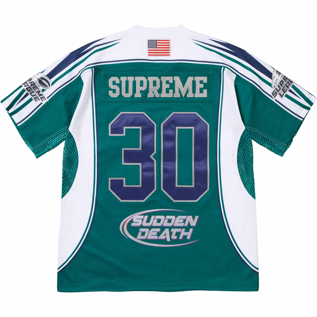 Supreme Sudden Death Football Jersey (SS24) - Teal - $148