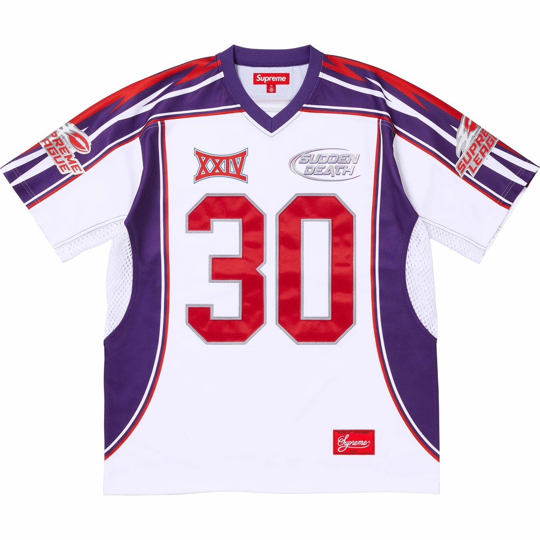 Supreme Sudden Death Football Jersey (SS24) - White - $148