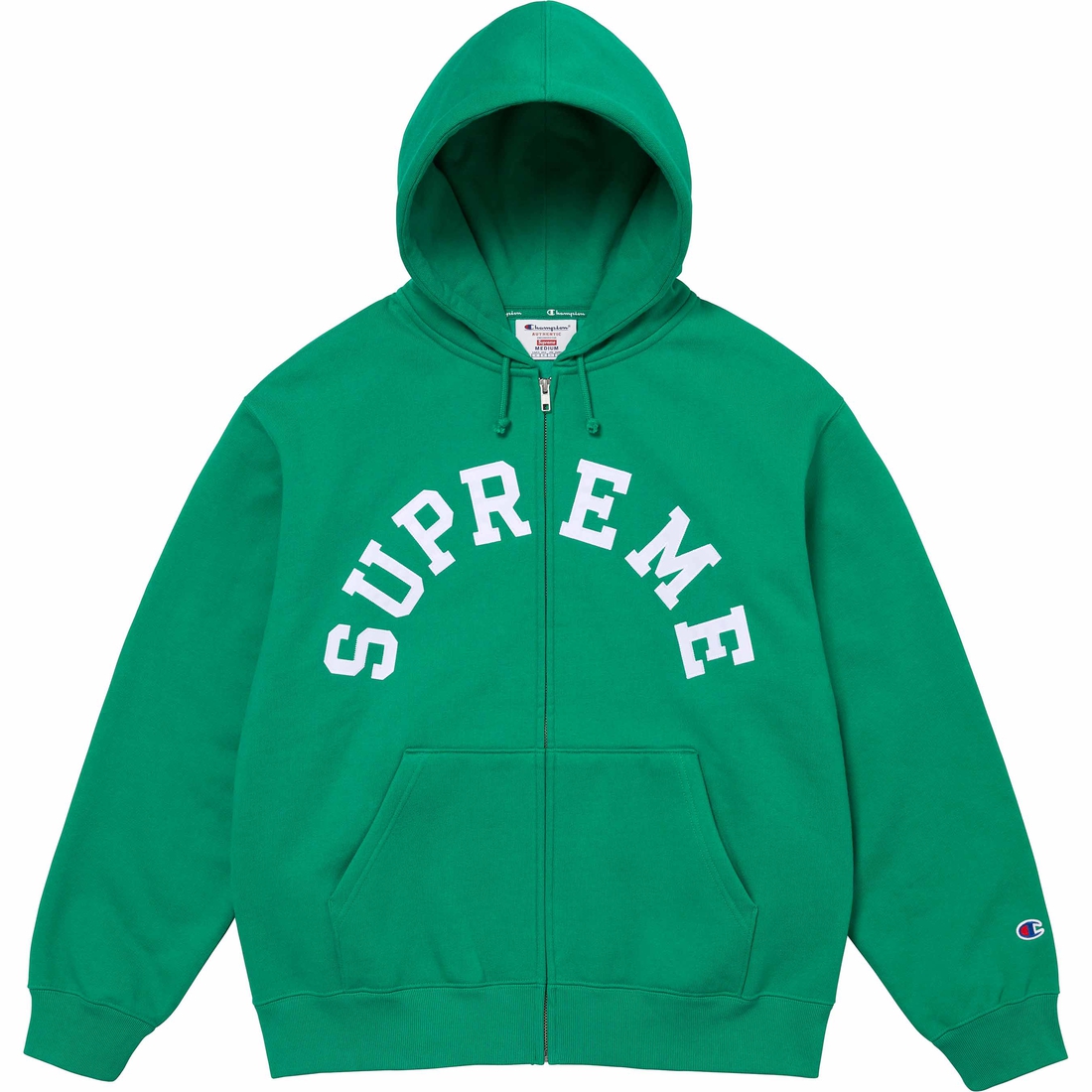 Supreme Supreme Champion Zip Up Hooded Sweatshirt (SS24) - Green - $158