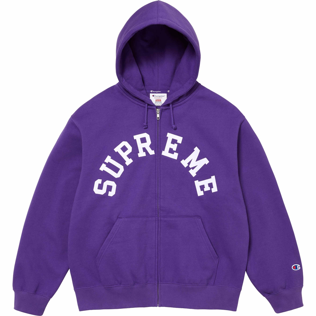 Supreme Supreme Champion Zip Up Hooded Sweatshirt (SS24) - Purple - $158