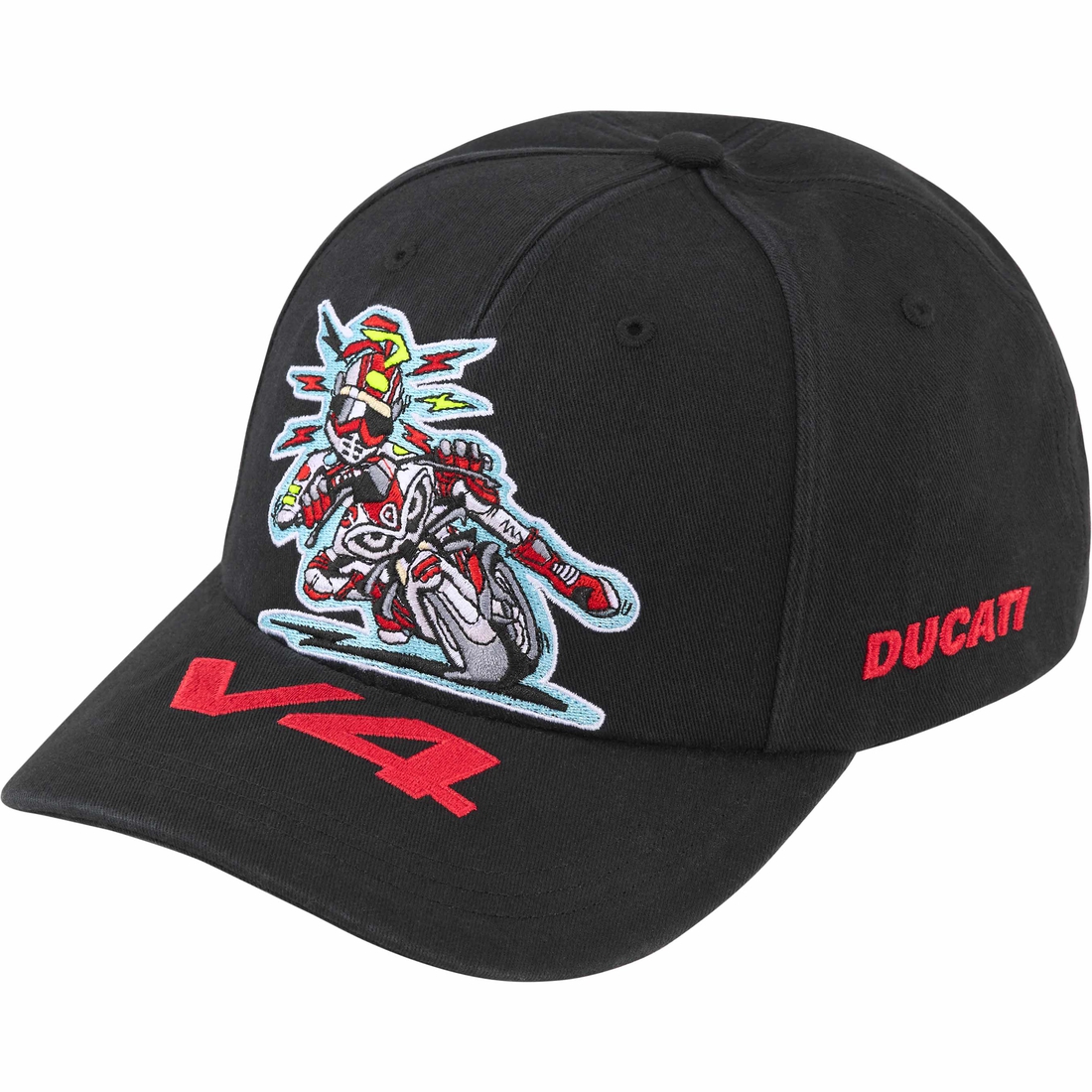 Supreme Supreme Ducati 6-Panel (SS24) - Black - $58