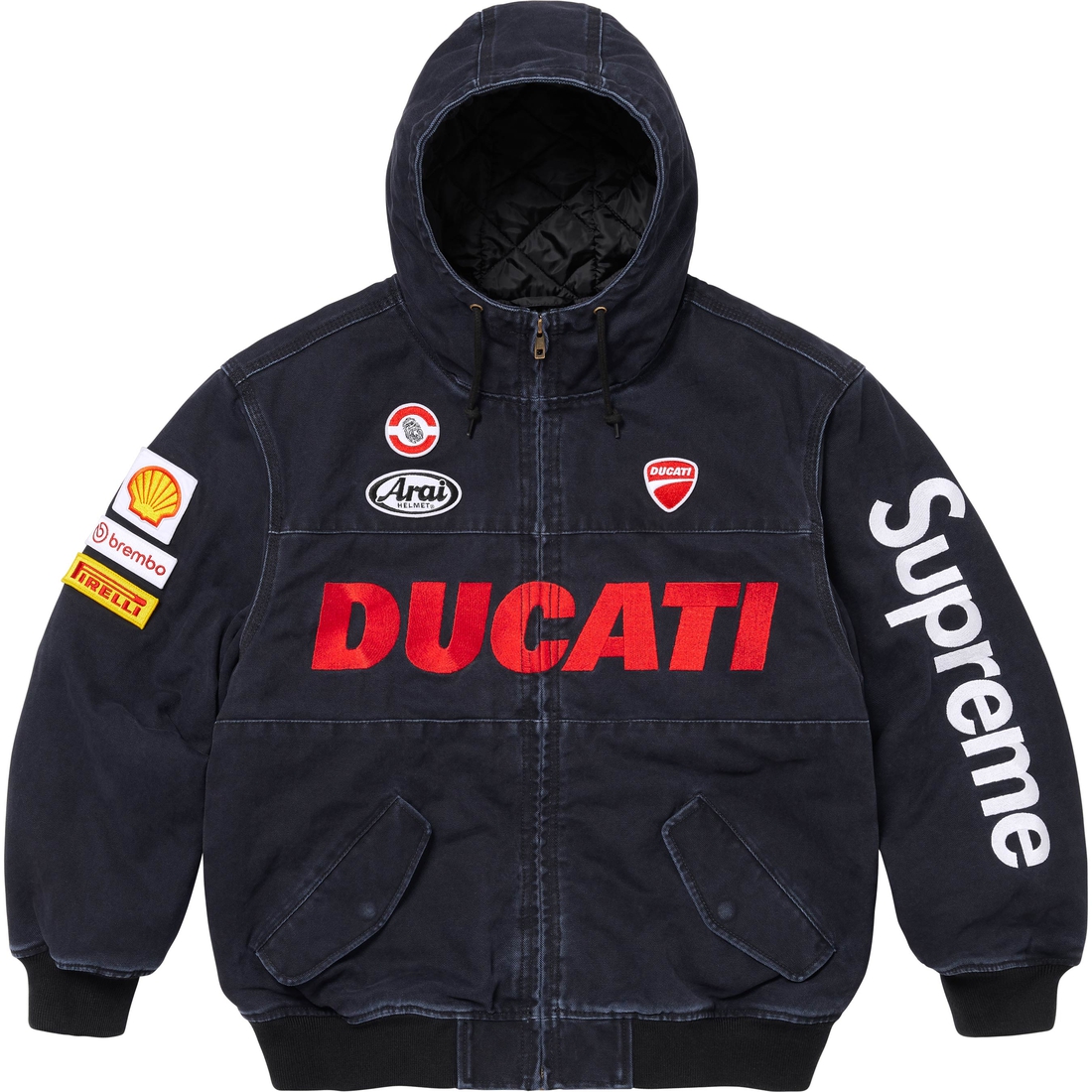 Supreme Supreme Ducati Hooded Racing Jacket (SS24) - Black - $368