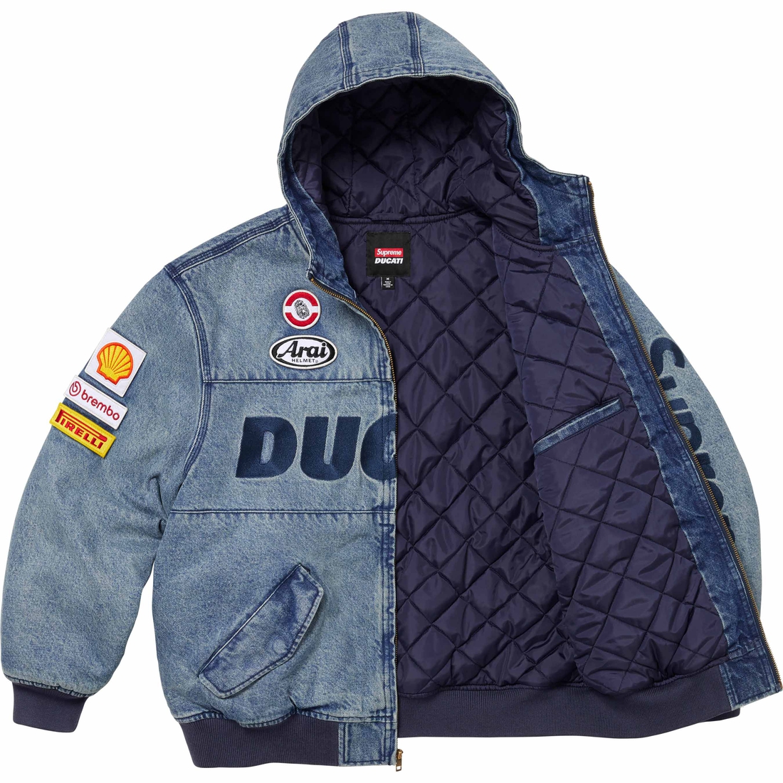 Supreme Supreme Ducati Hooded Racing Jacket (SS24) - Denim - $368