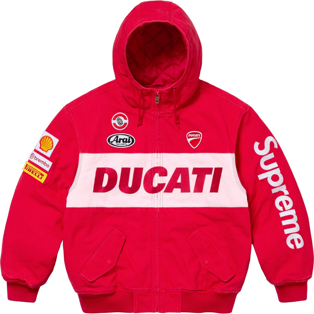 Supreme Supreme Ducati Hooded Racing Jacket (SS24) - Red - $368