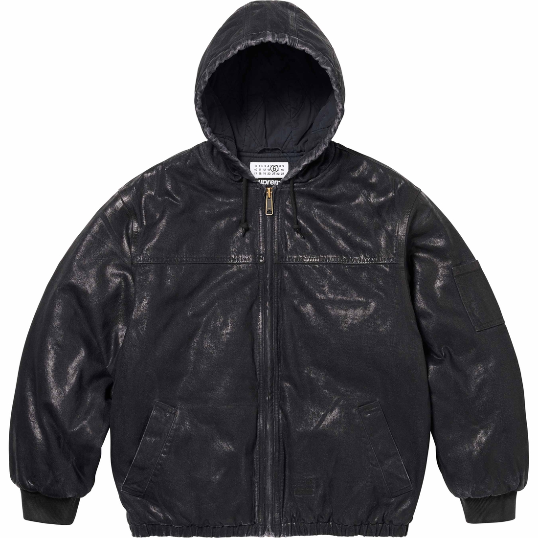 Supreme Supreme MM6 Maison Margiela Foil Hooded Work Jacket (SS24) - Black - $498
