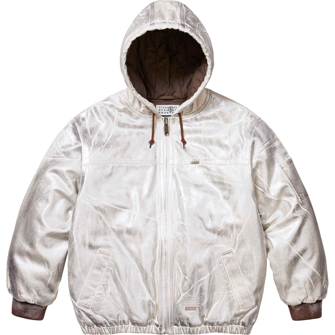 Supreme Supreme MM6 Maison Margiela Foil Hooded Work Jacket (SS24) - Natural - $498