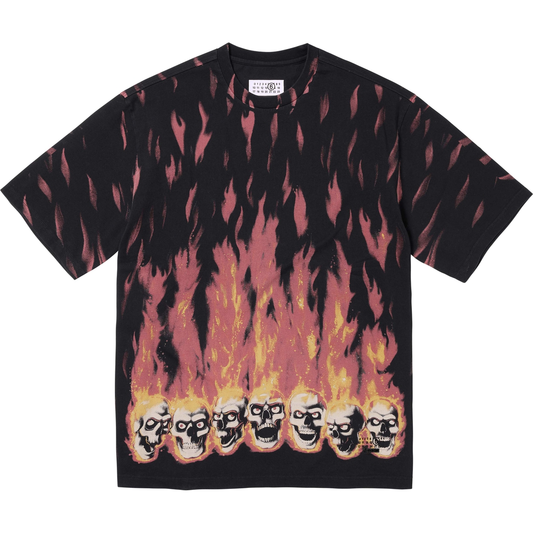 Supreme Supreme MM6 Maison Margiela Liquid Blue Oversized Tee (SS24) - Black - $110