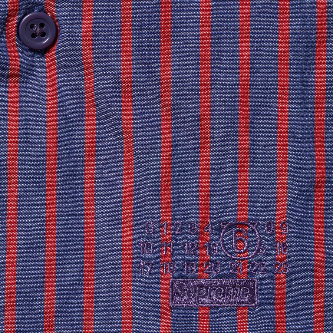 Supreme Supreme MM6 Maison Margiela Padded Shirt (SS24) - Stripe - $168