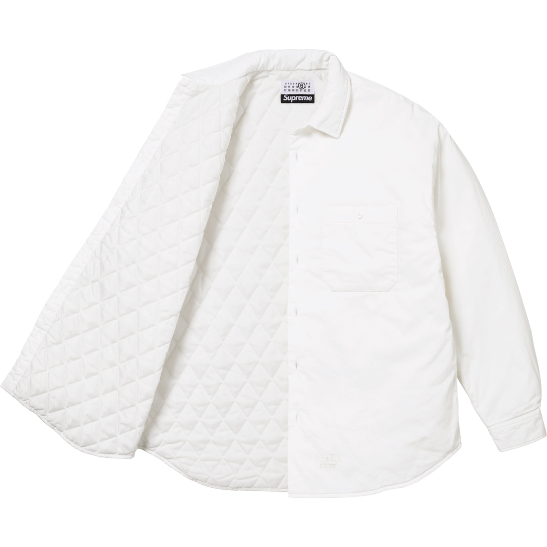 Supreme Supreme MM6 Maison Margiela Padded Shirt (SS24) - White - $168